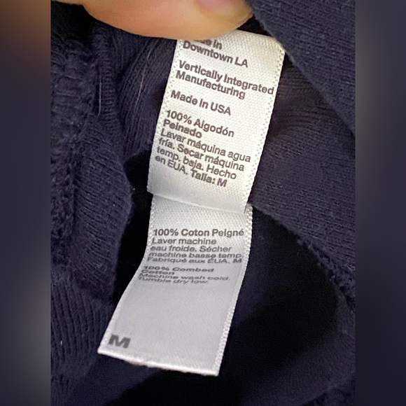 Navy Blue American Apparel Button Down Cardigan Delta Phi Epsilon Sorority - Picture 6 of 8